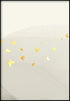 Creme Butterflies Right Real Gold Poster